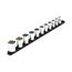 1/2" Drive 12-Point Socket Set with Rail, 11-Piece (3/8-1")