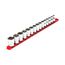 1/2" Drive 12-Point Socket Set with Rail, 15-Piece (10-24mm)