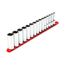 1/2" Drive Deep 12-Point Socket Set with Rail, 15-Piece (10-24mm)