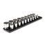 1/2" Drive 12-Point Socket Set with Rails, 19-Piece (3/8-1-1/2")