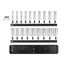 1/2" Drive Deep 12-Point Socket Set with Rails, 19-Piece (3/8-1-1/2")