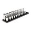 1/2" Drive 12-Point Socket Set with Rails, 22-Piece (3/8-1")