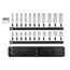 1/2" Drive 12-Point Socket Set with Rails, 22-Piece (3/8-1")