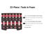 1/2" Drive Shallow and Deep 6-Point Socket Set w/ Open Top Drawer and Rack, 22-Piece (3/8"- 1")
