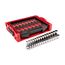 1/2" Drive Shallow and Deep 6-Point Socket Set w/ Open Top Drawer and Rack, 30-Piece (10 - 24mm)