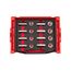 1/2" Drive Shallow and Deep 6-Point Socket Set w/ Open Top Drawer and Rack, 16-Piece (25 - 32mm)