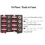 1/2" Drive Shallow and Deep 12-Point Socket Set w/ Open Top Drawer and Rack, 16-Piece (1-1/16"- 1-1/2")