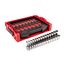 1/2" Drive Shallow and Deep 12-Point Socket Set w/ Open Top Drawer and Rack, 30-Piece (10 - 24mm)