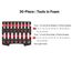1/2" Drive Shallow and Deep 12-Point Socket Set w/ Open Top Drawer and Rack, 30-Piece (10 - 24mm)