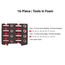 1/2" Drive Shallow and Deep 12-Point Socket Set w/ Open Top Drawer and Rack, 16-Piece (25 - 32mm)