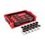 1/2" Drive Shallow and Deep 12-Point Socket Set w/ Open Top Drawer and Rack, 12-Piece (33 - 38mm)