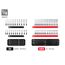 1/4, 3/8, 1/2" Drive 12-Point Socket Set with Rails (214-Piece)