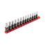 3/8" Drive Hex Impact Bit Socket Set with Rail, 13-Piece (4 - 14mm)