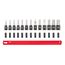 3/8" Drive Hex Impact Bit Socket Set with Rail, 13-Piece (4 - 14mm)