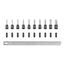 3/8" Drive Torx Impact Bit Socket Set with Rail, 10-Piece (T20 - T60)