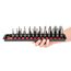 3/8" Drive Hex Impact Bit Socket Set with Rails, 22-Piece (5/32 - 9/16", 4 - 14mm)