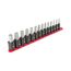 1/2" Drive Hex Impact Bit Socket Set with Rail, 14-Piece (6-19mm)