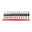 1/2" Drive Hex Impact Bit Socket Set with Rail, 14-Piece (6-19mm)