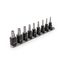 1/2 in Drive Triple Square Impact Bit Socket Set with Rail, 9-Piece (M6-M12, MT14-MT18)