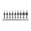 1/2 in Drive Triple Square Impact Bit Socket Set with Rail, 9-Piece (M6-M12, MT14-MT18)