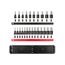 1/2" Drive Hex Impact Bit Socket Set with Rails, 24-Piece (1/4-3/4", 6-19mm)