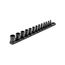 1/4" Drive 6-Point Impact Socket Set with Rail, 13-Piece (5/32-11/16")