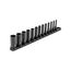 1/4" Drive Deep 6-Point Impact Socket Set with Rail, 13-Piece (5/32-11/16")