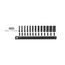 1/4" Drive Deep 6-Point Impact Socket Set with Rail, 13-Piece (5/32-11/16")