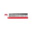 1/4" Drive 12-Point Impact Socket Set with Rail, 16-Piece (4-17 mm)