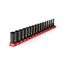 1/4" Drive Semi-Deep 6-Point Impact Socket Set w/ Rail, 16-Piece (4 - 17mm)