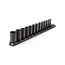 1/4" Drive Semi-Deep 12-Point Impact Socket Set w/ Rail, 13-Piece (5/32"- 11/16")