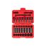 1/4" Drive 12-Point Impact Socket Set with Case, 35-Piece (4-17 mm)