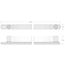 3/8" Drive 6-Point Impact Socket Set with Rail, 9-Piece (5/16-3/4")