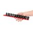 3/8" Drive 6-Point Impact Socket Set with Rail, 12-Piece (8-19mm)
