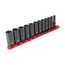 3/8" Drive Deep 6-Point Impact Socket Set with Rail, 12-Piece (8-19mm)