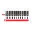 3/8" Drive Deep 6-Point Impact Socket Set with Rail, 12-Piece (8-19mm)