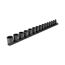 3/8" Drive 6-Point Impact Socket Set with Rail, 15-Piece (1/4-1")