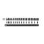 3/8" Drive 6-Point Impact Socket Set with Rail, 15-Piece (1/4-1")