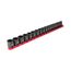 3/8" Drive 6-Point Impact Socket Set with Rail, 19-Piece (6-24mm)