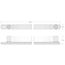3/8" Drive 6-Point Impact Socket Set with Rail, 19-Piece (6-24mm)