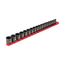 3/8" Drive 12-Point Impact Socket Set with Rail, 19-Piece (6-24mm)
