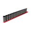 3/8" Drive Deep 12-Point Impact Socket Set with Rail, 19-Piece (6-24mm)