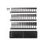 3/8" Drive Shallow, Semi-Deep, and Deep 12-Point Impact Socket Set w/ Rails and Trays, 45-Piece (1/4"- 1")