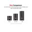 3/8" Drive Shallow, Semi-Deep, and Deep 12-Point Impact Socket Set w/ Rails and Trays, 45-Piece (1/4"- 1")