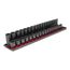 3/8" Drive 6-Point Impact Socket Set with Rails, 38-Piece (6-24mm)