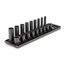 3/8" Drive 12-Point Impact Socket Set with Rails, 18-Piece (5/16-3/4")