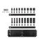 3/8" Drive 12-Point Impact Socket Set with Rails, 18-Piece (5/16-3/4")