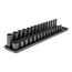 3/8" Drive 12-Point Impact Socket Set with Rails, 30-Piece (1/4-1")