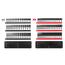 3/8" Drive Shallow, Semi-Deep, and Deep 12-Point Impact Socket Set w/ Rails and Trays, 102-Piece (1/4"- 1", 6 - 24mm)
