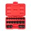 3/8" Drive 6-Point Impact Socket Set with Case, 19-Piece (6-24mm)
